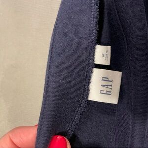 GAP Navy Blue Boatneck Cropped Sweatshirt